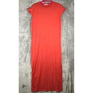 Marine Layer Maxi Dress Women's XS Orange Coral Cotton Long Casual Everyday Boho